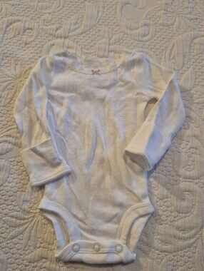 Carter's NB white pointelle bodysuit NWOT